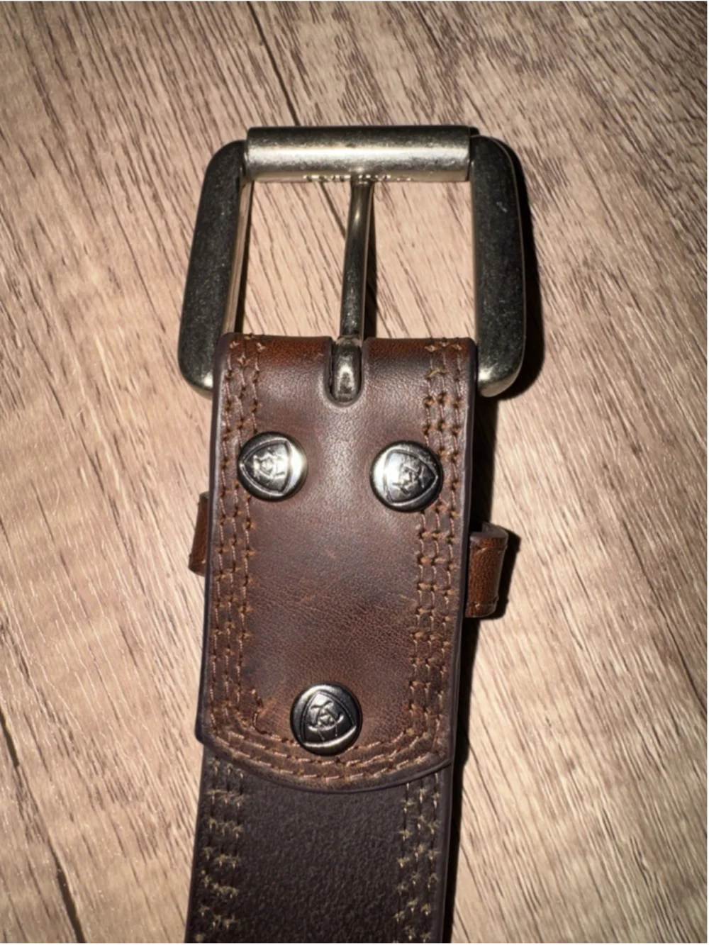 Ariat Brown Leather Belt Size 40 Western Ranch Cowboy Workwear Genuine Leather